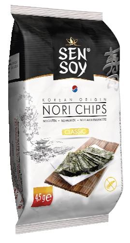 SENSOY Mořské řasy chipsy, 4.5 g