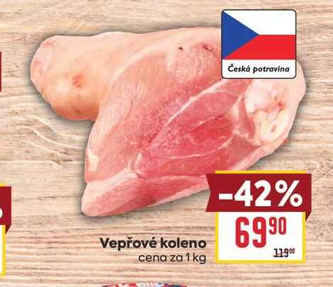 Vepřové koleno cena za 1 kg 