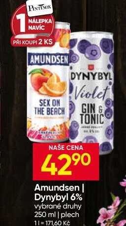 Amundsen, Dynybyl 6% vybrané druhy 250 ml plech