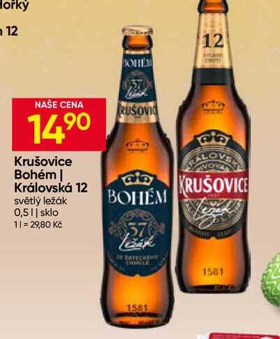 Krušovice královská 12° 0,5l 