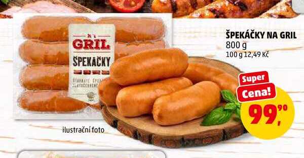 ŠPEKÁČKY NA GRIL, 800 g
