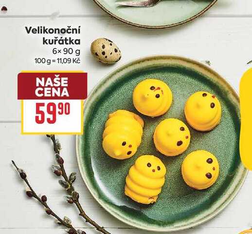 Velikonoční kuřátka 6x 90 g