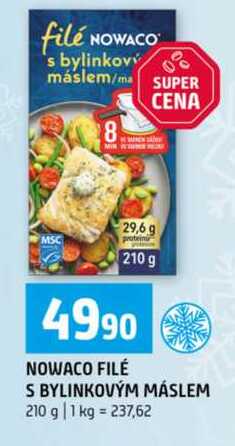 NOWACO FILÉ S BYLINKOVÝM MÁSLEM 210 g 
