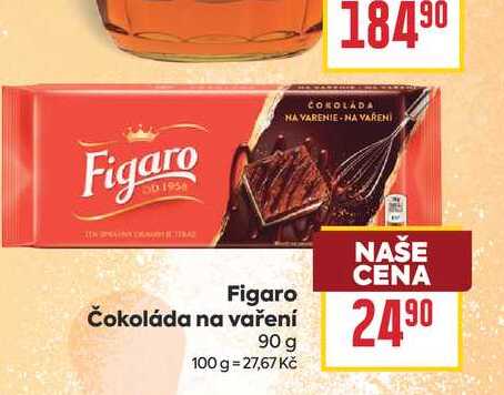 Figaro Čokoláda na vaření 90 g