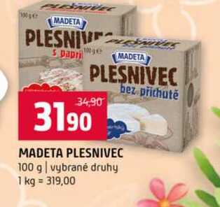 MADETA PLESNIVEC 100 g vybrané druhy 