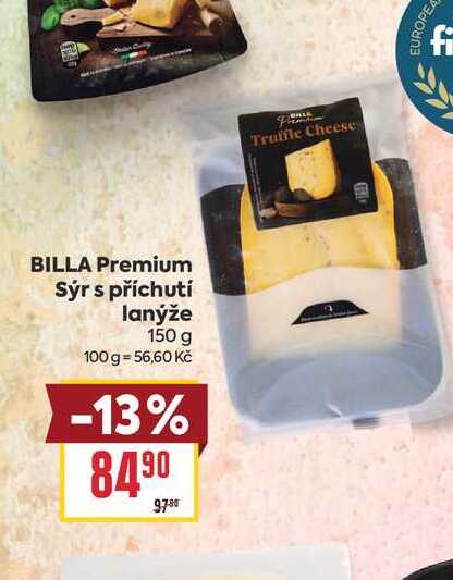 BILLA Premium Sýr s příchutí lanýže 150 g