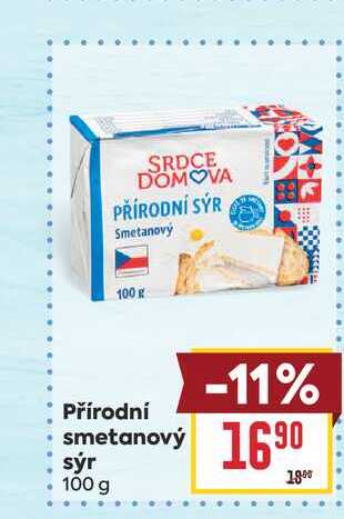 Přírodní smetanový sýr 100 g