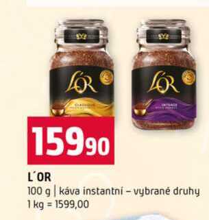 L'OR 100 g káva instantní vybrané druhy
