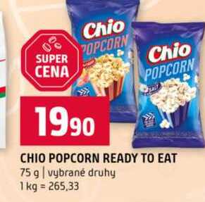 CHIO POPCORN READY TO EAT 75 g vybrané druhy