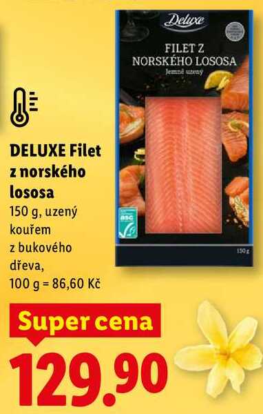 DELUXE Filet z norského lososa, 150 g