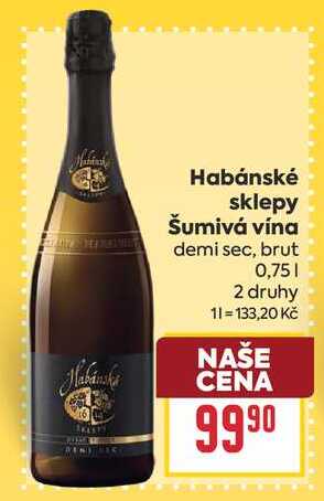 Habánska Habánské sklepy Šumivá vína demi sec, brut 0,75l
