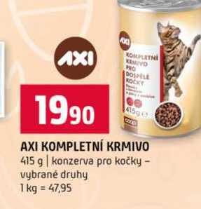 AXI KOMPLETNÍ KRMIVO 415 g konzerva pro kočky vybrané druhy