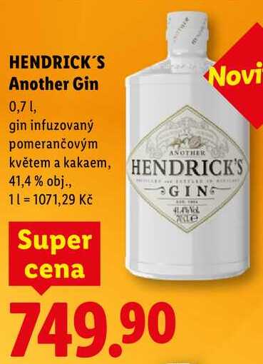 HENDRICK'S Another Gin, 0,7 l