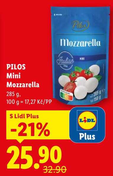 PILOS Mini Mozzarella, 285 g