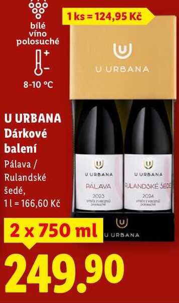 U URBANA Dárkové balení, 2x 750 ml
