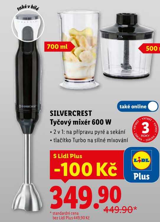 SILVERCREST Tyčový mixér 600 W