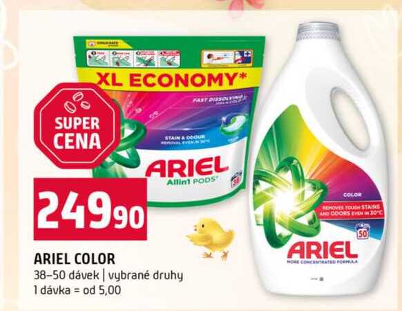 ARIEL COLOR 38-50 dávek vybrané druhy
