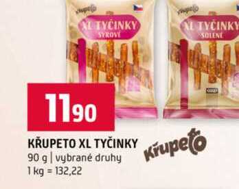 KŘUPETO XL TYČINKY 90 g vybrané druhy
