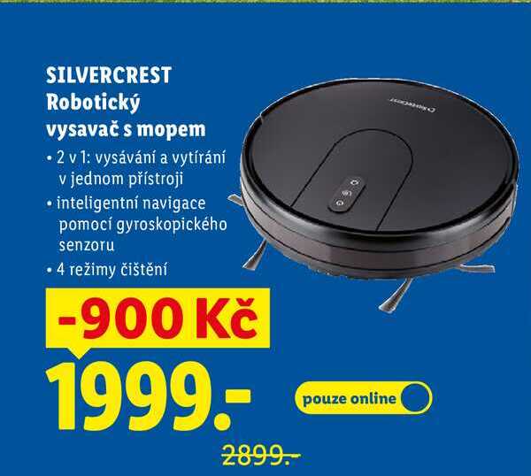 SILVERCREST Robotický vysavač s mopem