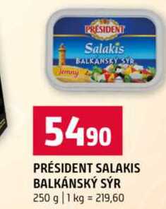 PRÉSIDENT SALAKIS BALKÁNSKÝ SÝR 250 g  