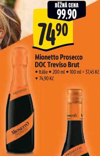 Mionetto Prosecco DOC Treviso Brut, 200 ml