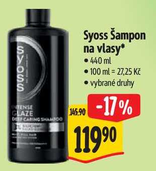 Syoss Šampon na vlasy, 440 ml Albert