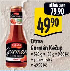 Otma Gurmán Kečup, 520 g