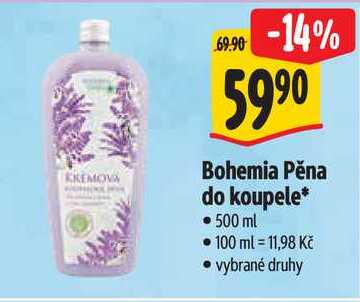 Bohemia Pěna do koupele, 500 ml Albert