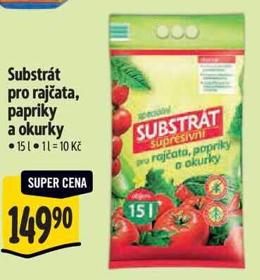 Substrát pro rajčata, papriky a okurky, 15 l