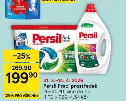 Persil Prací prostředek, 26-44 PD, více druhů  