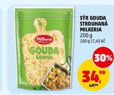 SÝR GOUDA STROUHANÁ MILKERIA, 200 g