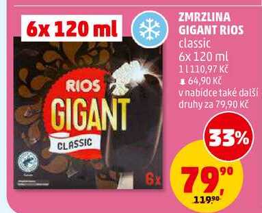 ZMRZLINA GIGANT RIOS, 6x 120 ml 