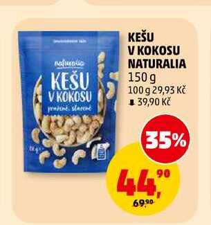 KEŠU V KOKOSU NATURALIA, 150 g