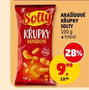 ARAŠÍDOVÉ KŘUPKY SOLTY, 100 g 