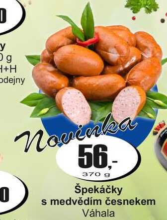 Špekáčky s medvědím česnekem Váhala 370g