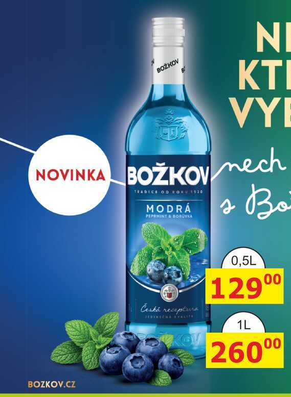 BOŽKOV MODRÁ PEPRMINT & BORŮVKA 0,5l