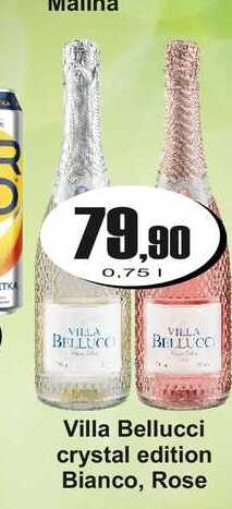 Villa Bellucci crystal edition Bianco, Rose 0,75 l