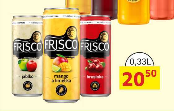 Frisco míchaný nápoj 330ml, různé druhy plechovka