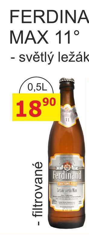 Ferdinand Max ležák světlý pivo 0,5l