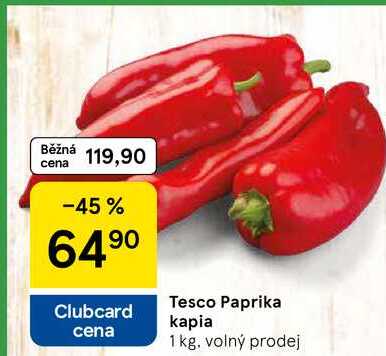 Tesco Paprika kapia, 1 kg 