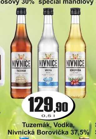 Tuzemák, Vodka, Nivnická Borovička 37,5% 0,5l