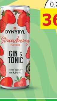 DYNYBYL Strawberry GIN & TONIC 0,25L míchaný nápoj, plech