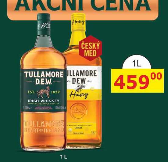 Tullamore Dew Irish whiskey 1l