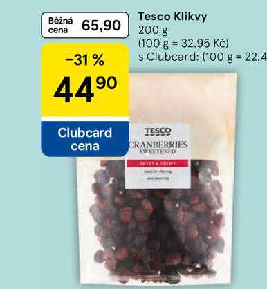 Tesco Klikvy, 200 g 