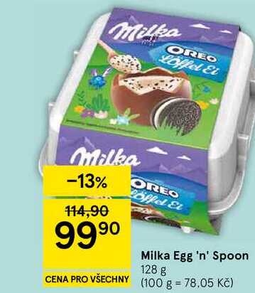 Milka Egg 'n' Spoon, 128 g 