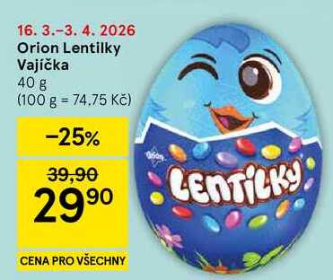 Orion Lentilky Vajíčka, 40 g