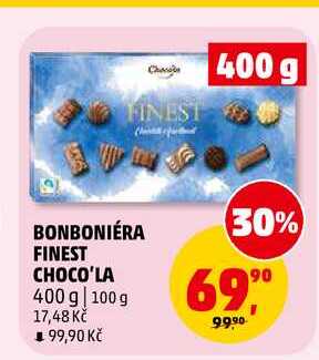 BONBONIÉRA FINEST CHOCO'LA, 400 g