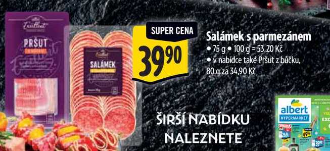 Salámek s parmezánem, 75 g