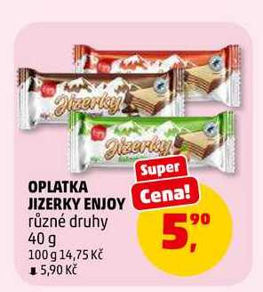 OPLATKA JIZERKY ENJOY, 40 g