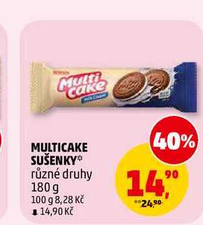 MULTICAKE SUŠENKY, 180 g  v akci